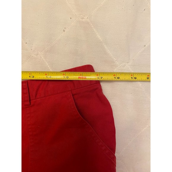 Norton Studio Stretch Cropped Pants Size 16 Red - Picture 6 of 7